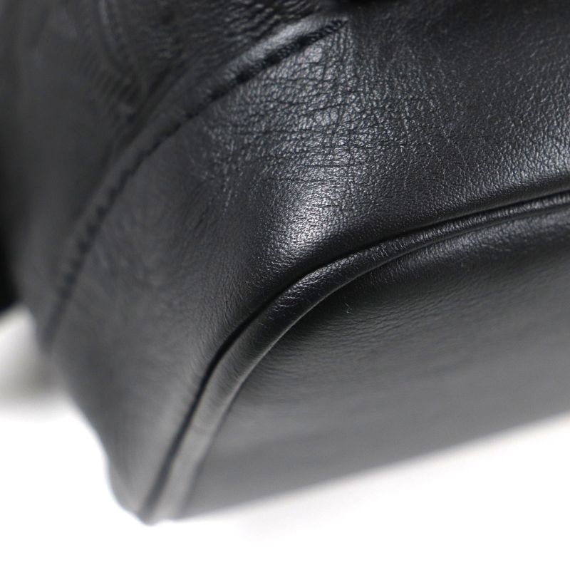 Louis Vuitton M46107 Monogram Shadow Racers Ring Bag Leather Body Bag Black