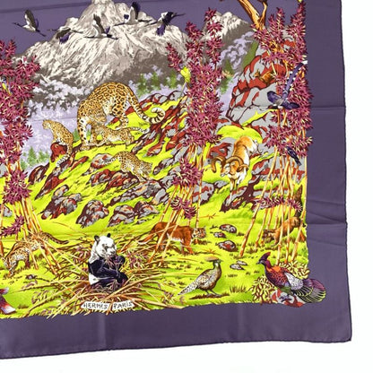 Hermes Carre 90 Silk Scarf Panda Sichuan