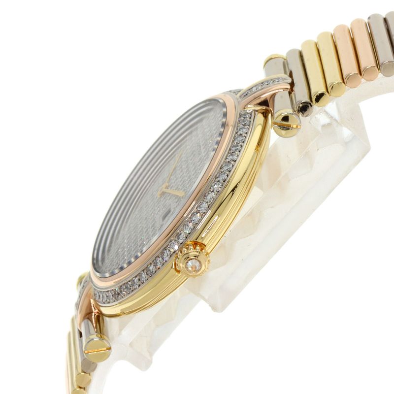 Cartier VLC Louis Cartier Vendome LM Diamond Wristwatch 18K Yellow Gold 18K