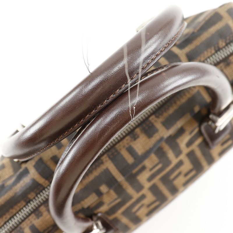 Fendi Zucca Nylon Canvas Brown Women's Handbag