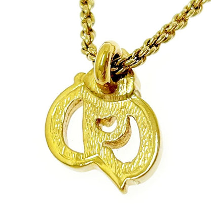 Christian Dior GP Rhinestone CD Logo Necklace Women 306275 Necklace
