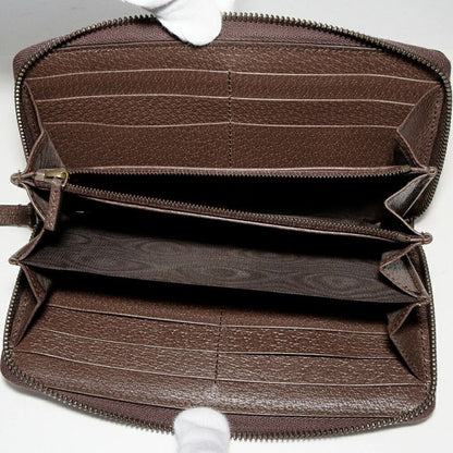 Gucci Round Zipper Long Wallet With Coin Purse Diana Bamboo Jumbo GG Long