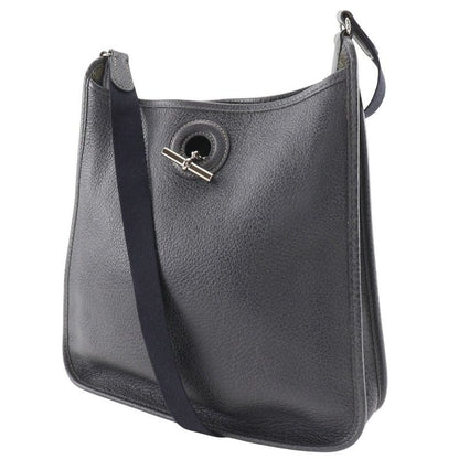 Hermes Vespa 28 Leather Gray □C Ladies Shoulder Bag