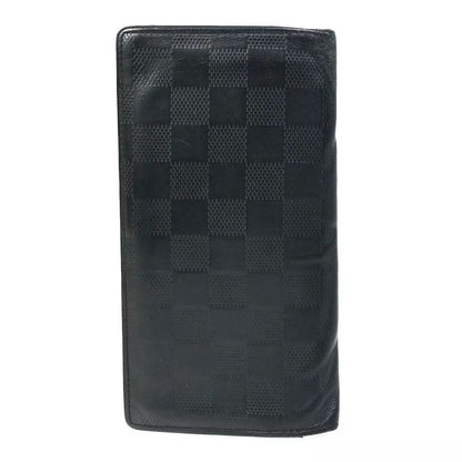 Louis Vuitton Long Wallet Damier Infini Portefeuille Blazer Black Leather