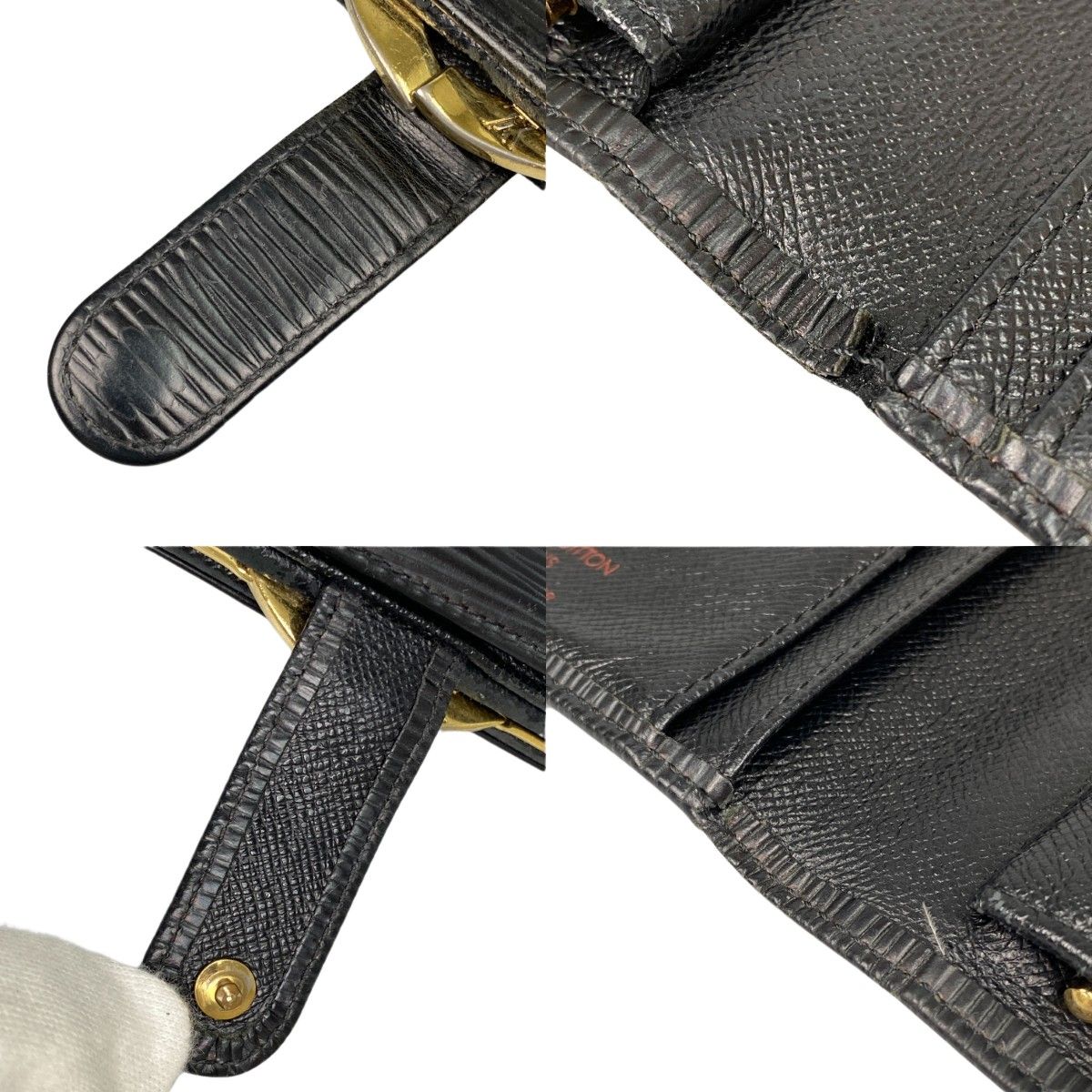 Louis Vuitton Epi Continental Viennois Long Wallet M63252 Noir