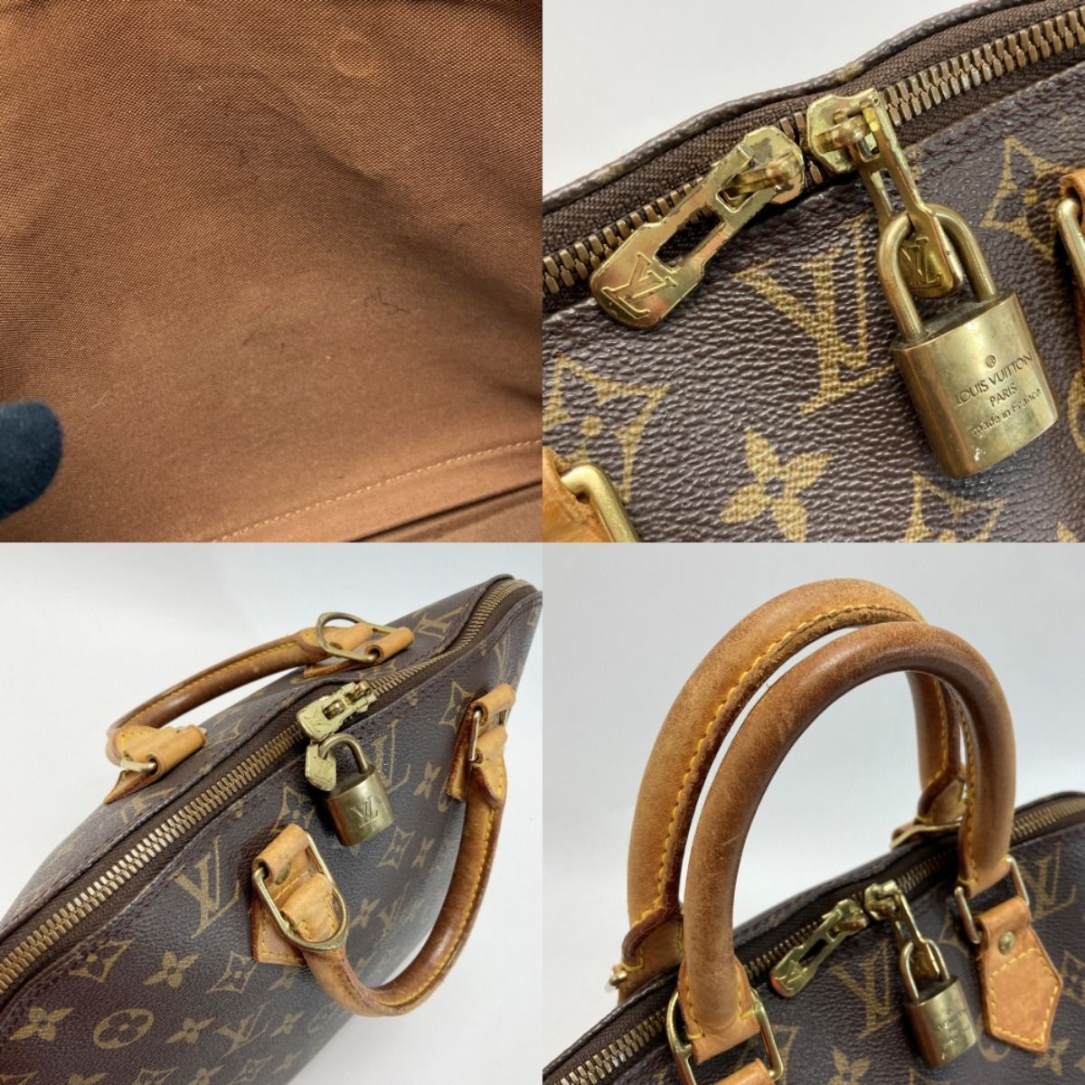 Louis Vuitton Monogram Alma M51130 Handbag with Padlock