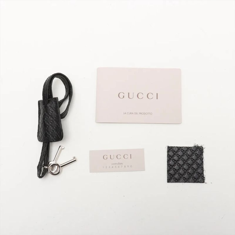 Gucci Diamante Leather 2WAY Shoulder Bag Crossbody Messenger Business Commute