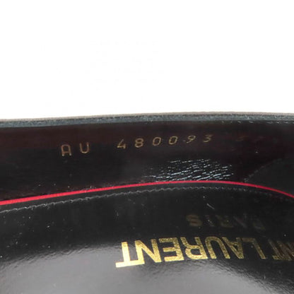 Saint Laurent Paris 480093 Pointed Toe Pin Heel Leather Pumps Black 37.5 Made