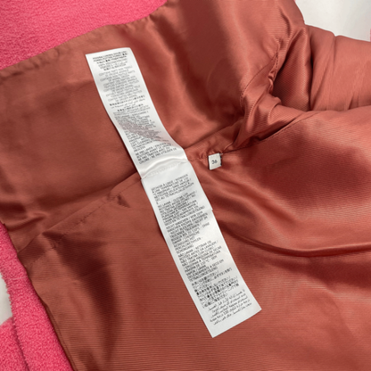 Gucci Wool Leather Tweed Jacket Pink
