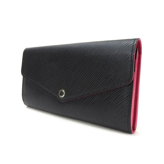 Louis Vuitton Bifold Long Walletportefeuille/sarah M64322epi Noir Blackblackhot