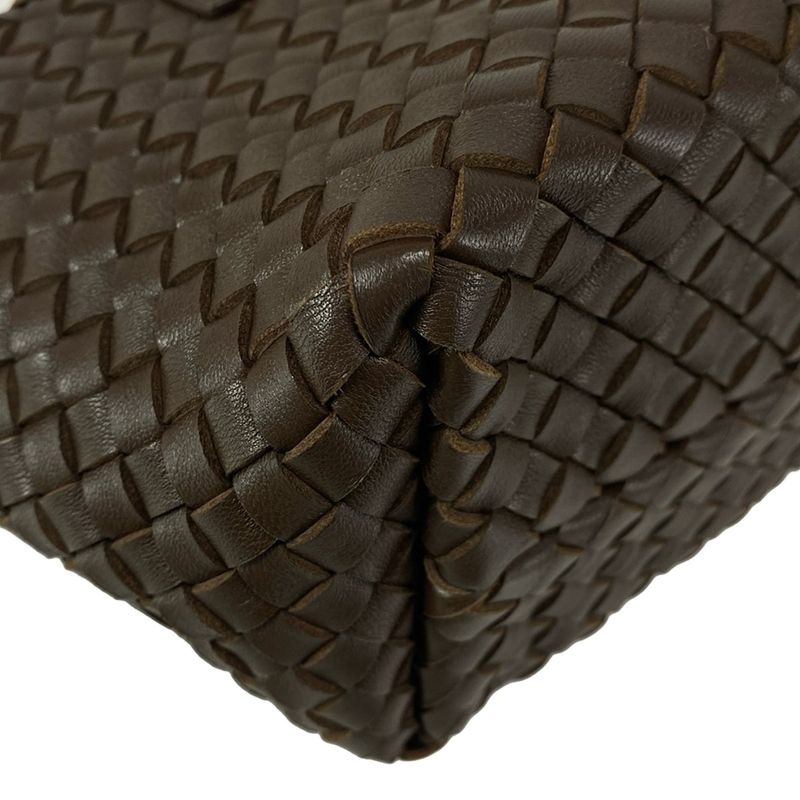 Bottega Veneta Tote Bag Mini Cabas Dark Brown Leather