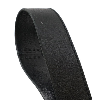 Hermes Tudu Shoulder Bag Pochette Crossbody Leather Black