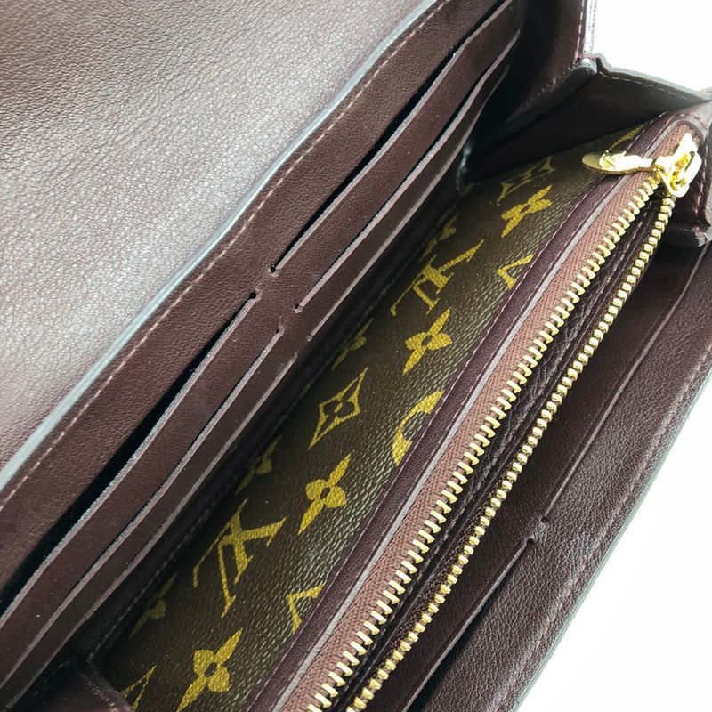 Louis Vuitton M60362 Portefeuille Elysee Long Wallet Brown Monogram Canvas/leath