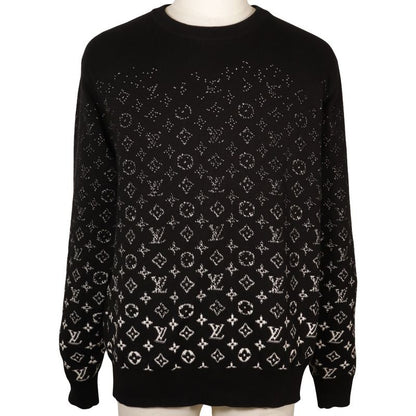 Louis Vuitton Monogram Gradient Rm232q USO Hkn44w Cotton Black Men's Sweater