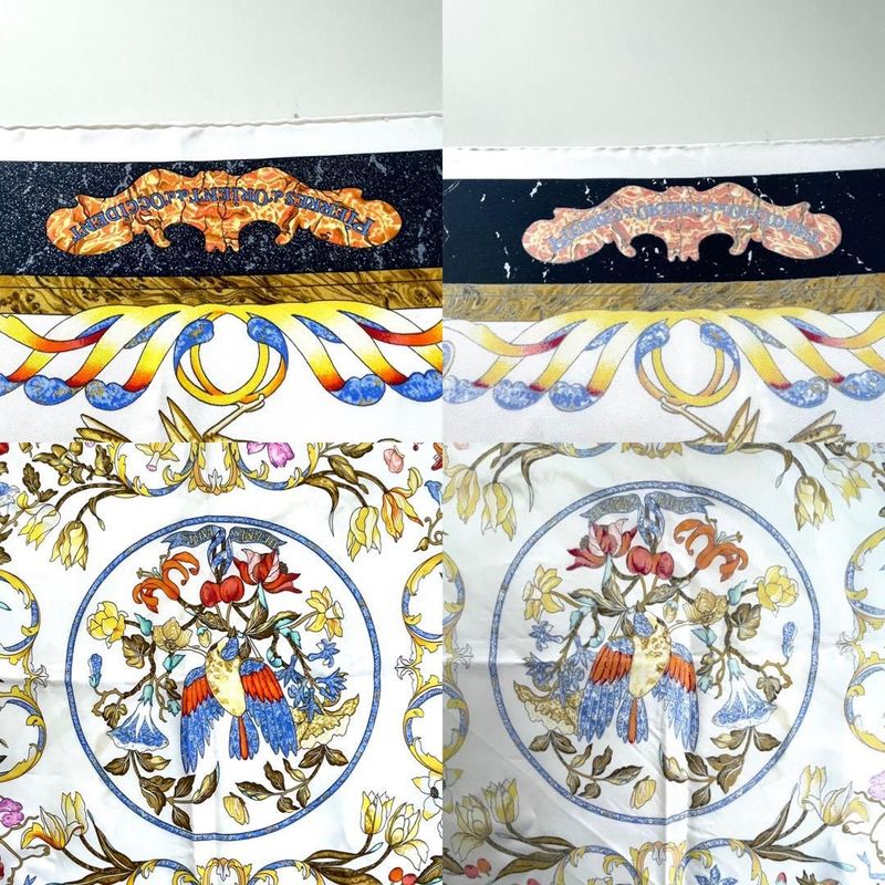 Hermes Scarf Carre 90 Oriental Stone and Western Stonework Silk