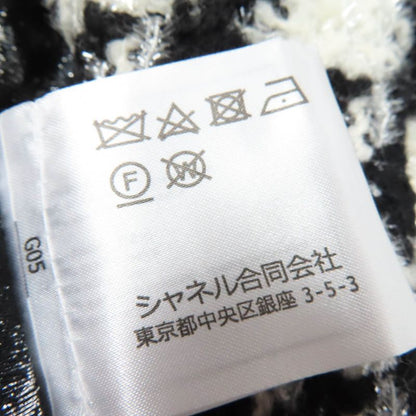 CHANEL P62358v47832 Wool Coco Mark Button Staggered Pattern Tweed Jacket Black