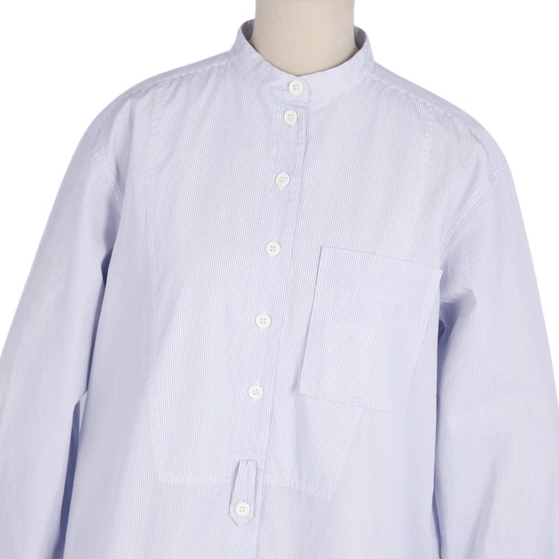 Celine Shirt Phoebe Period Blouse Stand Collar Su
