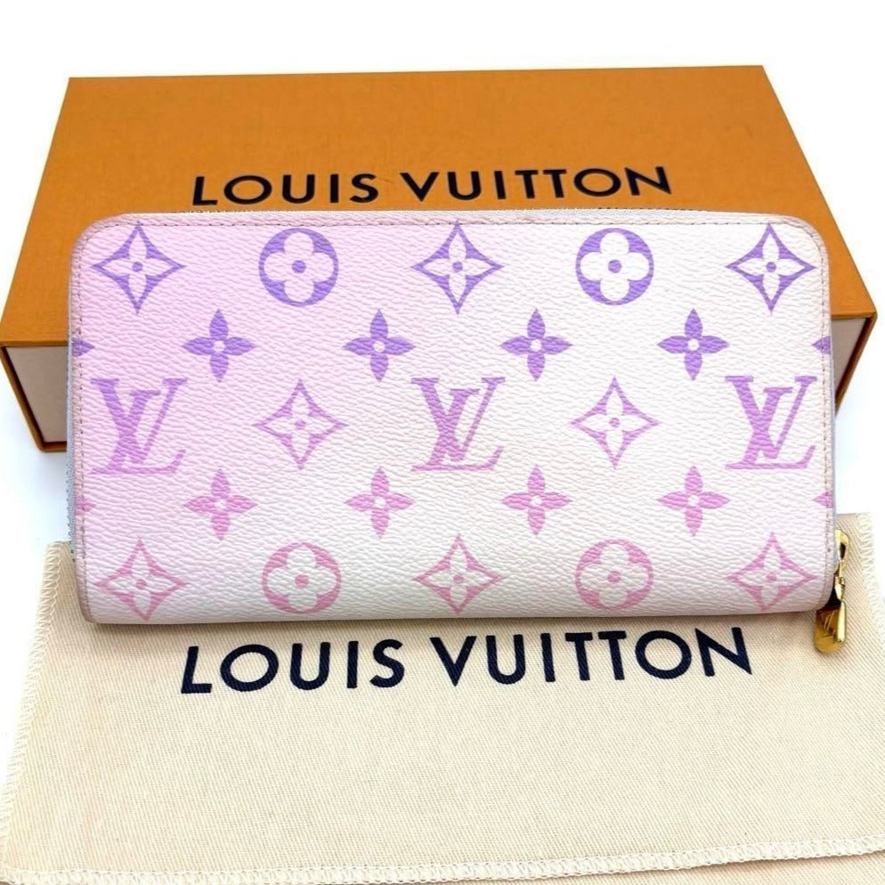 Louis Vuitton Monogram Giant Spring In The City Zippy Wallet Sunrise Pastel Pink