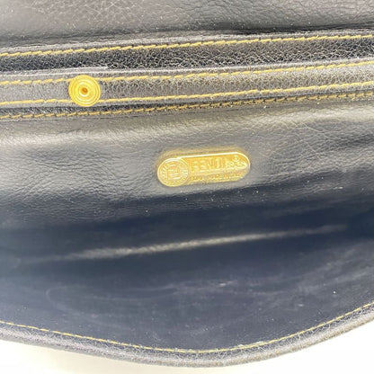 Fendi Shoulder Bag Sakosh Pouch Zucca PVC Brown Black Ladies Men Fashion