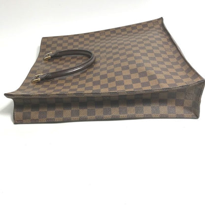 Louis Vuitton Tote Bag Sac Pla N51140 Damier Canvas Ebène Brown