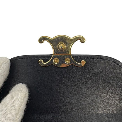 2992 Celine Small Flap Wallet Triomphe Shiny Calfskin 10d783dpv.38no Trifold