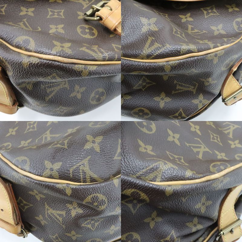 Louis Vuitton Monogram Saumur 43 M42252 PVC Leather Shoulder Bag