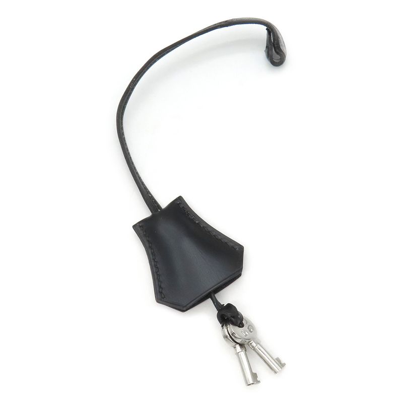 Hermes Clutch Bag Document Case Box Calf Black Gold Hardware Black Document