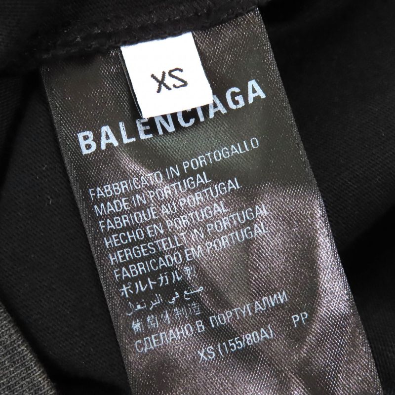 Balenciaga 2022 612964 100% Cotton USED Finish Crew Neck Short Sleeve T-shirt