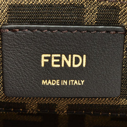 Fendi By The Way Mini Handbag Leather 8bs067 ABVL Green Shoulder Bag