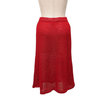 Fendi Vintage Skirt Setup Size 42 V-neck Knit Top Skirt Made In Italy 20250709