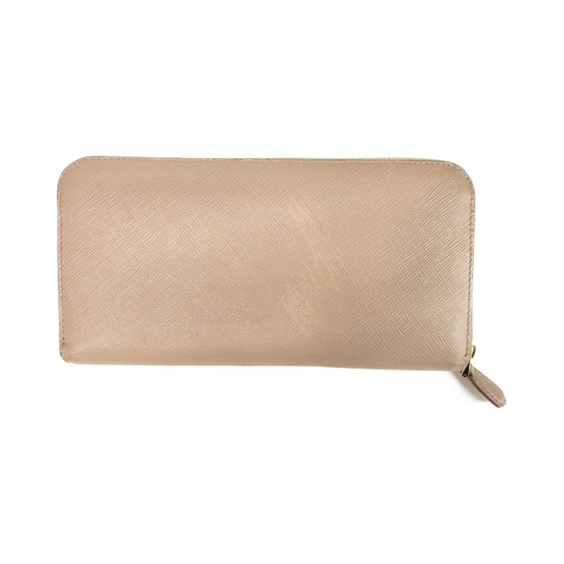 Prada Round Long Wallet Saffiano 1ml506 Pink
