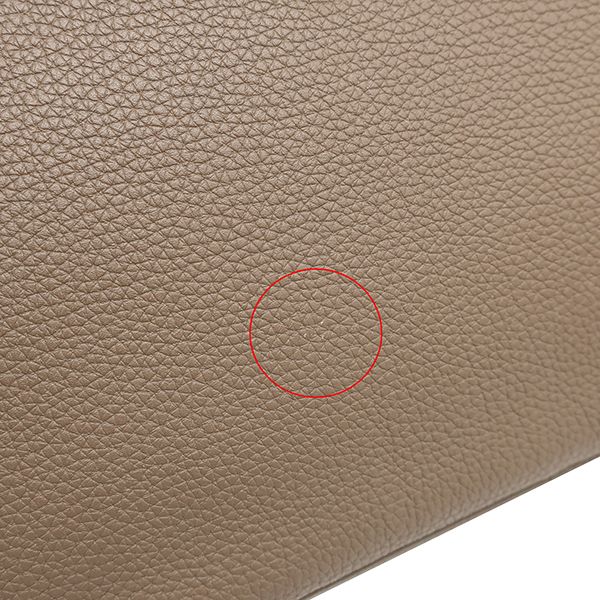 Hermes Handbag Birkin 30 Togo Etoupe Silver Hardware Glazed with Recolor