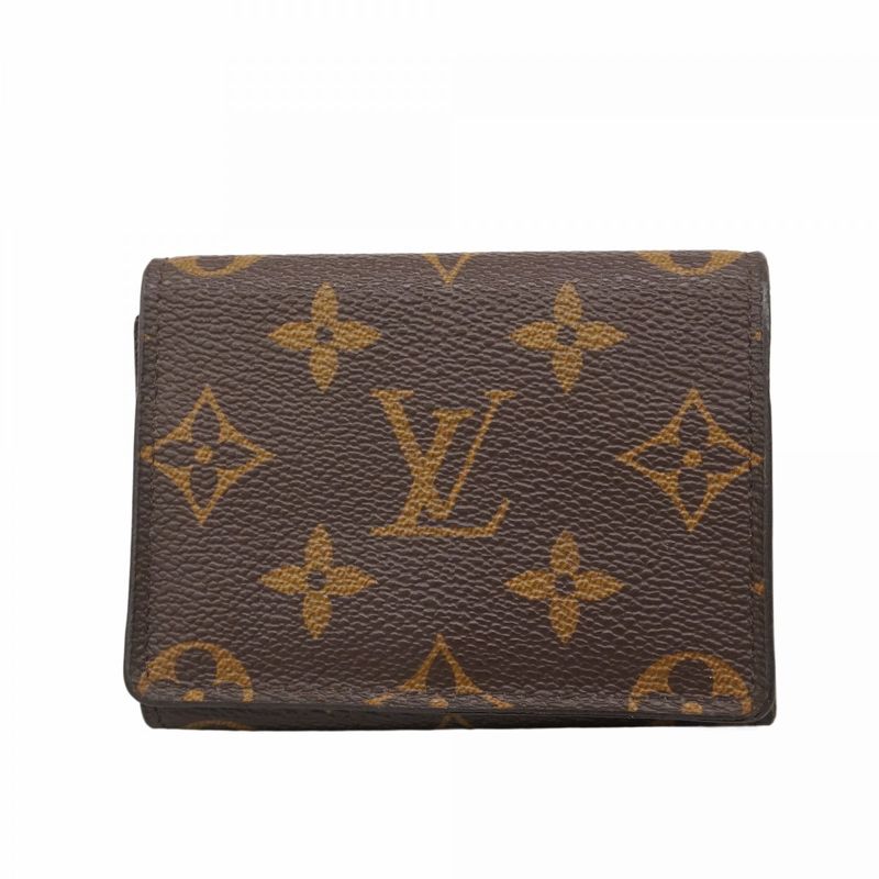 Louis Vuitton Card Case Monogram Enveloppe Carte De Visite M63801 Brown Men