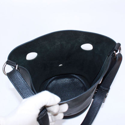 Hermes Mangeoire PM Taurillon Leather Black Handbag Silver
