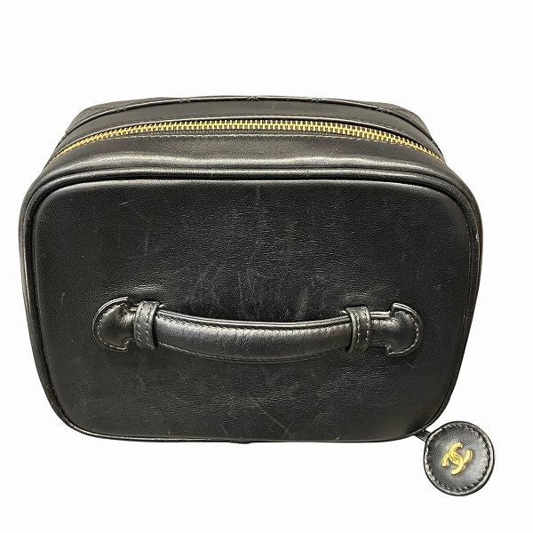 Chanel Bicolone Vanity Cosmetic Pouch Bag Handbag Women