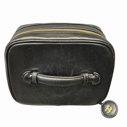 Chanel Bicolone Vanity Cosmetic Pouch Bag Handbag Women