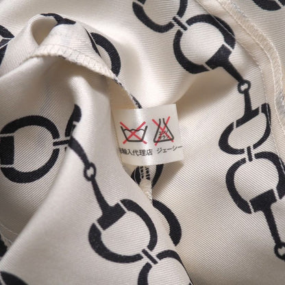 OLD Celine Old Celine Vintage Blouse Size 40 All Silk Harness Pattern Bits Long