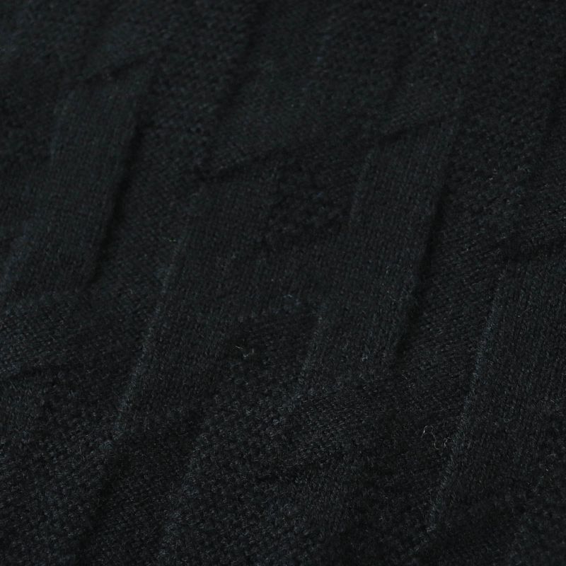 Hermes 23AW 3h2617d4 Virgin Wool H Motif Crewneck Long Sleeve Knit Pullover