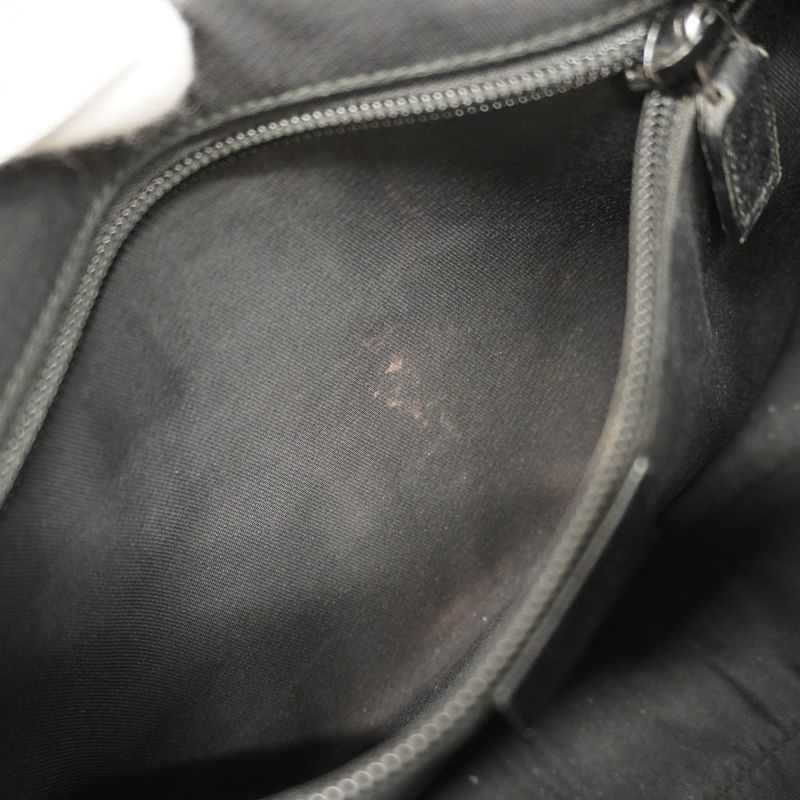 Gucci Shoulder Bag GG Canvas 122790 Canvas Black Silver Hardware Women