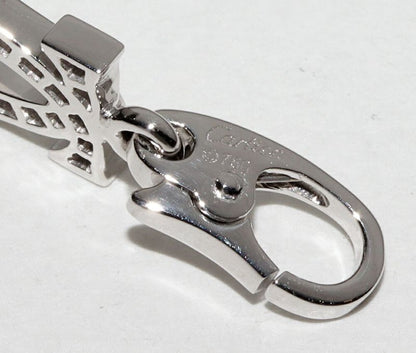 Cartier Pendant Top Charm 18K White Gold 24P Diamonds 2ccharm Full Diamonds