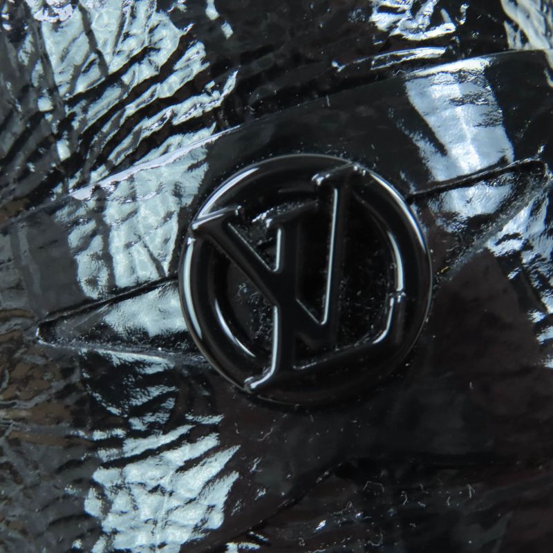 Louis Vuitton Soho Line Patent Leather Loafer Black 35.5 With Box And Storage