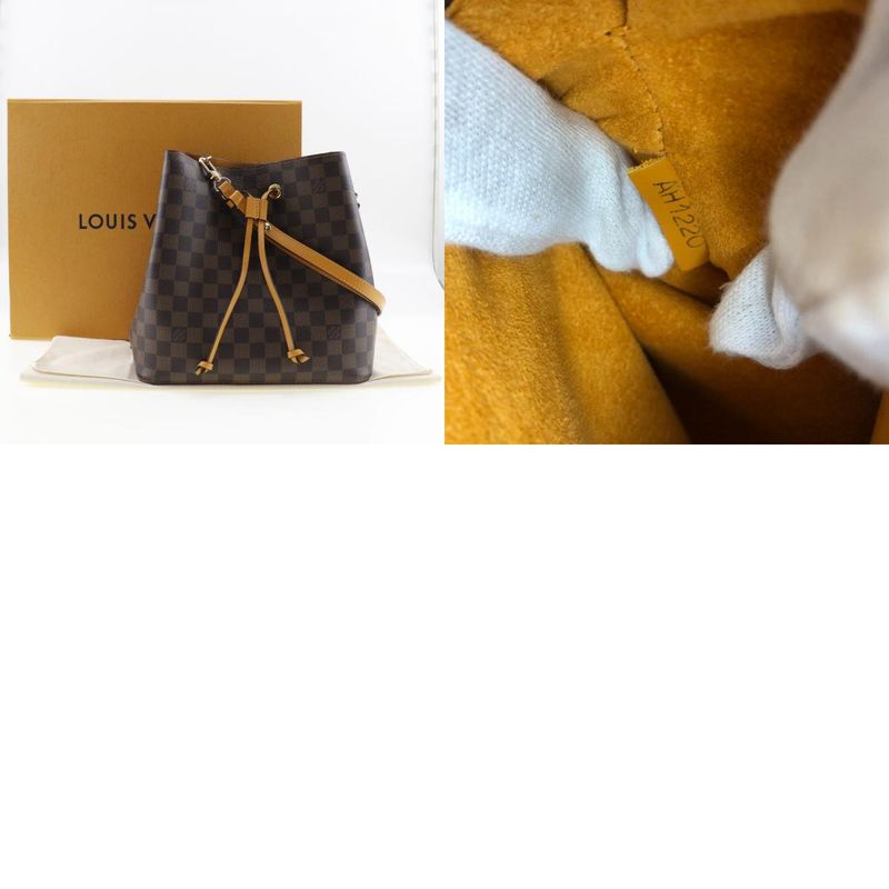 Louis Vuitton Neonoe N40213 Damier Canvas Brown Ah1220 Ladies Shoulder Bag