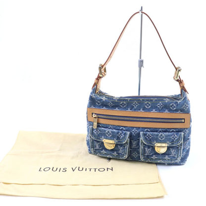 Louis Vuitton M95049 Monogram Denim Baggy PM Monogram Denim Handbag Blue With