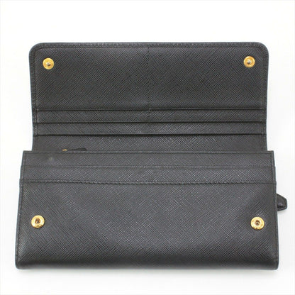 Prada Saffiano Bifold Long Wallet Black