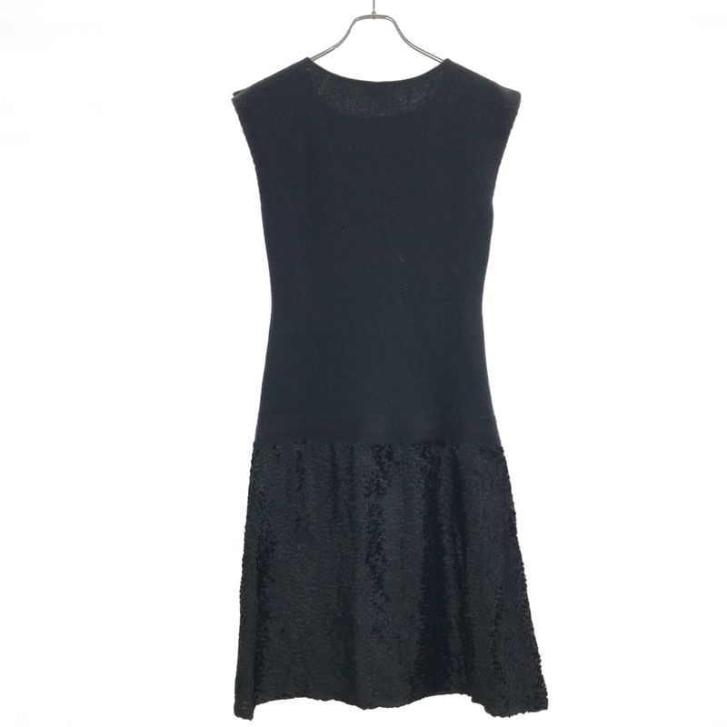 Fendi Sleeveless Knit Dress Fz8327 D8e Black 40