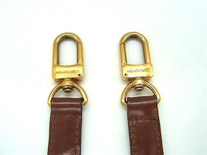 Louis Vuitton Leather Shoulder Strap For Bag Shoulder Crossbody Women Brown