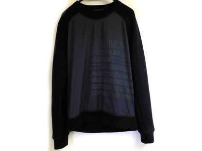 Louis Vuitton Rm162 JUJ Hay81w - Size L Sweatshirt Trainers Men's Navy Logo