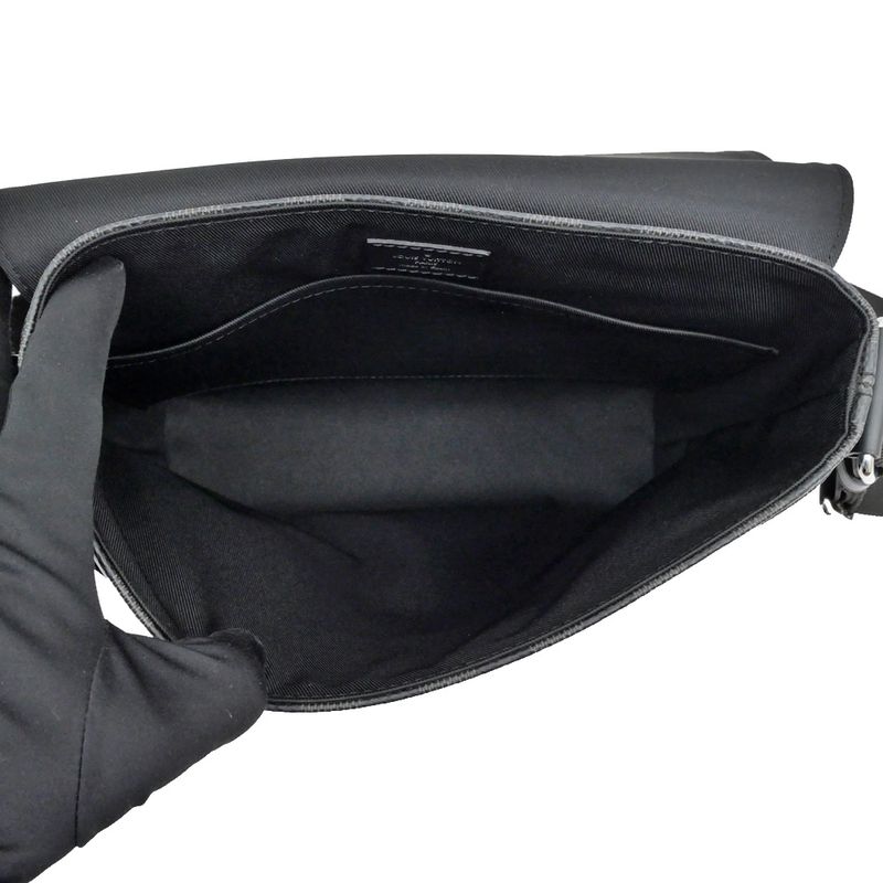 Louis Vuitton Damier Graphite District PM NV2 N40349 Shoulder Bag Black