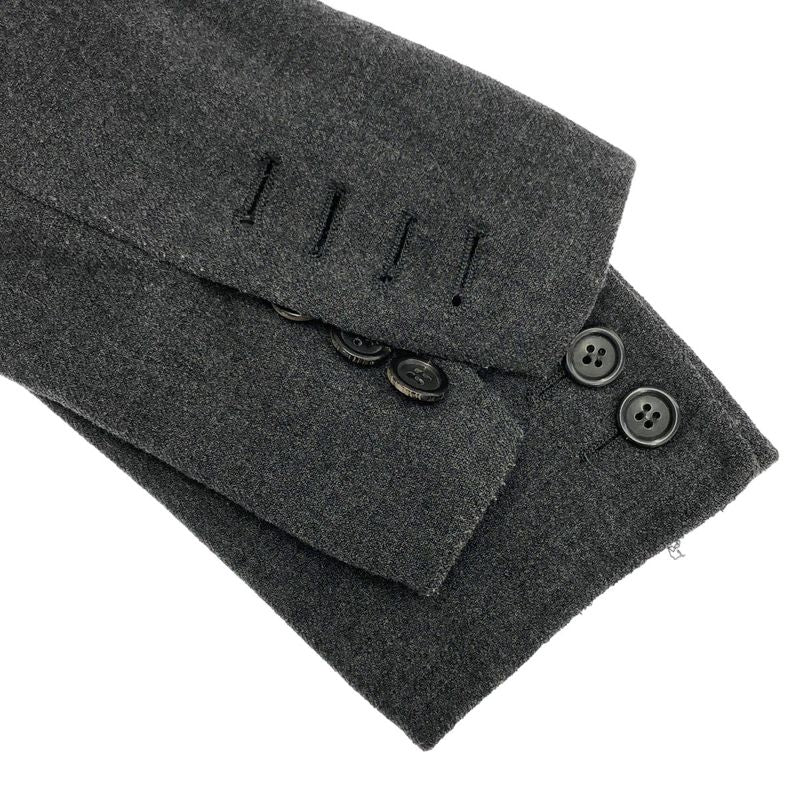 Prada 1990's Wool Stretch 4b Jacket Gray 38