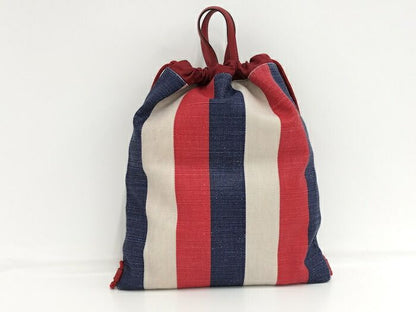 Gucci Backpack Drawstring Logo Canvas Tricolor